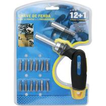 Kit Chave Fenda Com 12 Pontas + 1 Prolongador - Western Kit Chave Fenda Com 12 Pontas + 1 Prolongador - Western