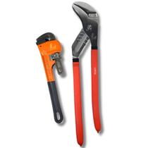 Kit Chave Grifo 12 e Alicate Bomba D'água 16 Cromado Lotus