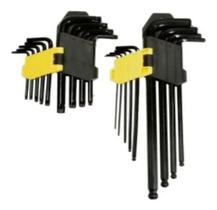 Kit Chave Hexagonal Ponta Bola Allen Torque 18 Peças Kit Chave Hexagonal Ponta Bola Allen Torque 18 Peças