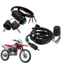 Kit Chave Ignição e Botão Mata Motor Honda CRF 230F 2007 2021 Kit Chave Ignição e Botão Mata Motor Honda CRF 230F 2007 2021