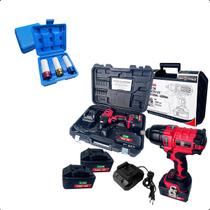 Kit Chave Impacto 1/2 Com Jogo De Soquete Para Roda De Liga Leve Ideal Para Oficina E Mecânica Feron