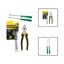 Kit Chave Inglesa Alicate Universal Chave de Fenda E Philips Kit Chave Inglesa Alicate Universal Chave de Fenda E Philips