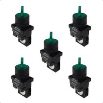 Kit Chave Seletora Iluminada Plástica XB2 EK2361 220Vca 1NA 2 Posições Verde