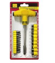 Kit Chave T Universal Ponteira Ponta Bits Torx Soquete 21pçs - NEWDAY