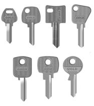 Kit Chave Virgem Gold Yale Chaveiro 55 Unidades + 1 Tetra