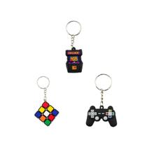 Kit Chaveiro 12 Pçs Fliperama Arcade Cubo Mágico E Controle Kit Chaveiro 12 Pçs Fliperama Arcade Cubo Mágico E Controle