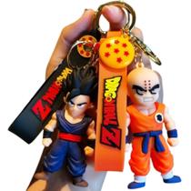 Kit Chaveiro Dragon Ballz Vegeta & Kujrin Personagem Chave Carro Bolsa Presente
