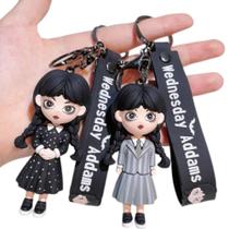 Kit Chaveiro Família Addams Wandinha Chave Carro Bolsa Presente Kit Chaveiro Família Addams Wandinha Chave Carro Bolsa Presente