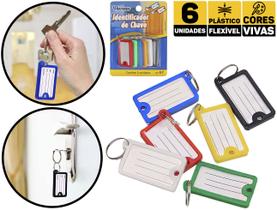 Kit Chaveiro Identificador De Chaves K-7 Western 6 Unidades K-7