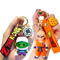 Kit Chaveiro Kuririn e Piccolo Personagem Desenho Coleção Chave Carro Presente