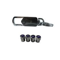 Kit Chaveiro Metal Ford Ecosport Bico Tampa De Válvula Pneu