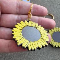 Kit Chaveiros de Girassol Lembrancinha Delicada Presente Criativo