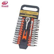 Kit Chaves Catraca Reversível com 28 Peças Philips Torx Fenda Bits