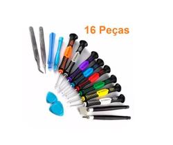 Kit Chaves Celular Manutenção 16 Pç Ferramenta Reparo Tablet