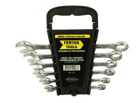 Kit Chaves Combinada 06 Pcs ( 8,10,12,13,15,17Mm) - Fertak - 4821