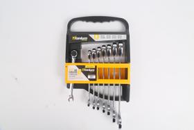 Kit chaves combinada com catraca 8 pecas 08382 titanium