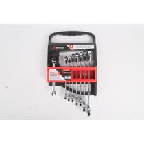 KIT CHAVES COMBINADA COM CATRACA 8PCS 8 a 19MM CROMO VANADIO KIT CHAVES COMBINADA COM CATRACA 8PCS 8 a 19MM CROMO VANADIO