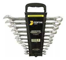 Kit Chaves Combinadas 11 Peças Fertak Resistência e Versatilidade Profissional Kit Chaves Combinadas 11 Peças Fertak Resistência e Versatilidade Profissional