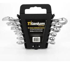 Kit chaves combinadas 6 a 17mm - 6 pecas - titanium Kit chaves combinadas 6 a 17mm - 6 pecas - titanium