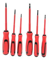 Kit Chaves De Fenda Philips Isolada Eletricista 6 Peças Imã - MB Kit Chaves De Fenda Philips Isolada Eletricista 6 Peças Imã - MB