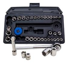 Kit Chaves Jogo Reversível Soquetes 40 Peças Maleta Titanium