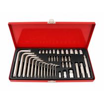 Kit Chaves, Pontas e Soquetes Torx 40 Peças Kit Chaves, Pontas e Soquetes Torx 40 Peças