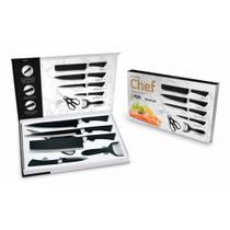 Kit Chef 6 Pecas Preto 14029