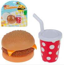 Kit Chef Mirim Educativo de Cozinha Hambúrguer Copo de Suco