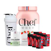 Kit Chef Whey 907g + Collagen 300gr + Coqueteleira 700ml + Creatina 600gr - Inovative Nutrients
