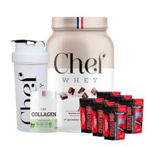 Kit Chef Whey 907g + Collagen 300gr + Coqueteleira 700ml + Creatina 600gr - Inovative Nutrients