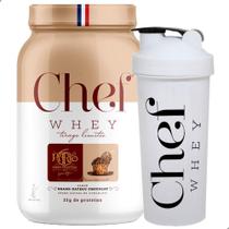 Kit Chef Whey Zero Lactose Chocolate 800G + Coqueteleira