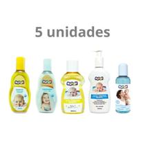 Kit Cheirinho de bebê Nenex com 5 itens SHA/COND/OLEO/HID/COLONIA