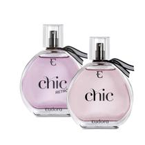 Kit Chic Eudora Colônia Desodorante Chic 95ml+ Retrô Kit Chic Eudora Colônia Desodorante Chic 95ml+ Retrô