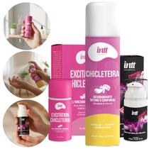 Kit Chicleteira Intt Excitation, Perfume Íntimo e Vibration Kit Chicleteira Intt Excitation, Perfume Íntimo e Vibration