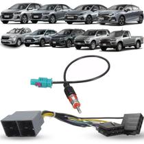 Kit Chicote de Ligação + Chicote Adaptador de Antena Gm Onix Onix Plus Cruze Spin Tracker Equinox Trailblazer S10 2021 Em Diante