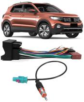 Kit Chicote de Ligação + Chicote Adaptador de Antena Vw T-Cross PCD