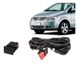 Kit Chicote E Botão Interruptor Milha Fox Crossfox 04 A 09 Kit Chicote E Botão Interruptor Milha Fox Crossfox 04 A 09