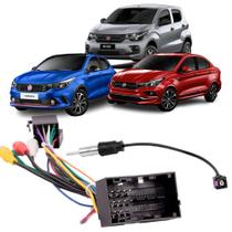 Kit Chicote Ligação Rádio 16 Vias Som Automotivo Fiat Mobi Argo Cronos 2017 2018 2019 2020 2021 2022