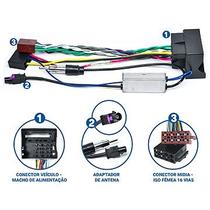 Kit Chicote Radio e Antena Amarok Nova / Peugeot e Citroen até 2016