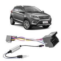 Kit Chicotes Ligação Rádio Antena Plug And Play Som Automotivo Chery Tiggo 2019 2020 2021 2022