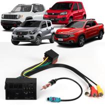 Kit Chicotes Ligação Radio Jeep Fiat Mobi Renegade Toro Uno - Ecarshop Premium