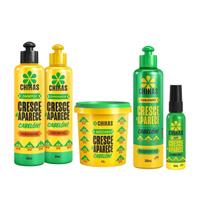 Kit Chikas Cresce e Aparece Sh+Cond + Masc 450g + Finalizador + Loção 55ml Kit Chikas Cresce e Aparece Sh+Cond + Masc 450g + Finalizador + Loção 55ml
