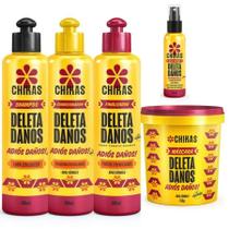 Kit Chikas Deleta Danos Sh+ Cond+ Mascara 450g+ Finalizador + Blur Repair