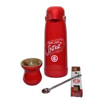 Kit Chimarrão Bomba Cuia e Térmica VAMO VAMO INTER Colorado Kit Chimarrão Bomba Cuia e Térmica VAMO VAMO INTER Colorado