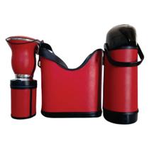 Kit Chimarrão Completo 5 Itens Vermelho - CONECTA CHIMA