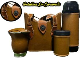 Kit Chimarrão Completo 5 peças Bolsa Mate