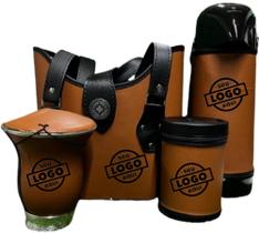 Kit Chimarrão Completo 5 peças Bolsa Mate