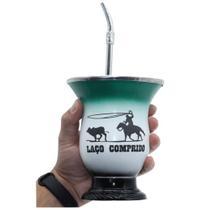 Kit Chimarrao Erva Cuia Gravada Laser C/ Bomba Tradicional Cod 025