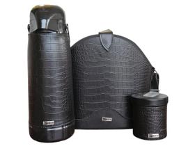 Kit chimarrão mateira feminina garrafa pote 3 peças 1,8l