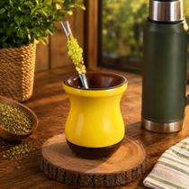 Kit Chimarrão Premium: Cuia Colorida e Bomba Aço Inox Durável 2 Pçs Kit Chimarrão Premium: Cuia Colorida e Bomba Aço Inox Durável 2 Pçs